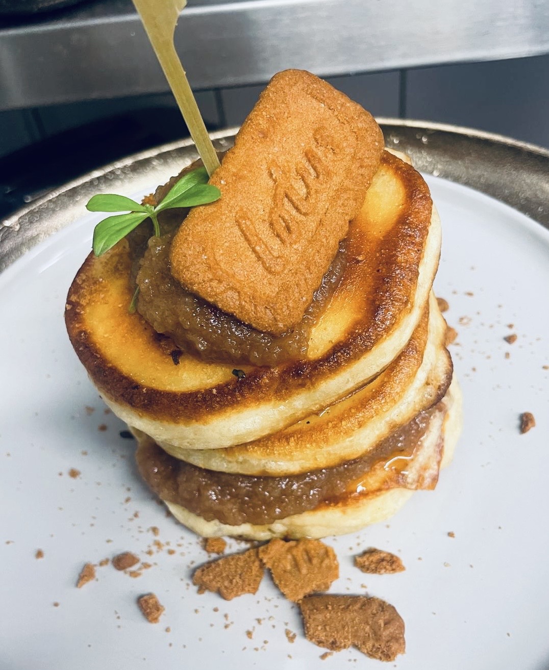 Pancakes mit Lotus Biscotti